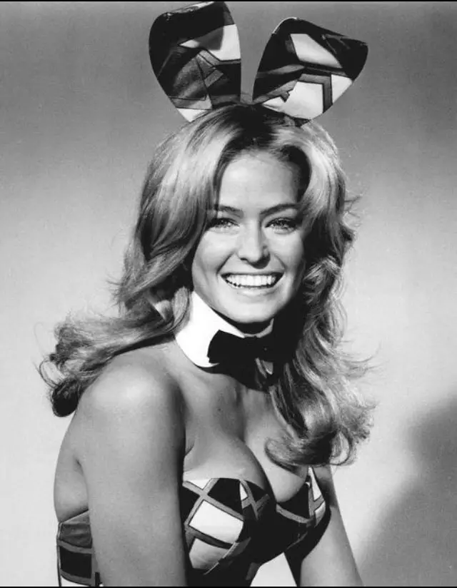 Farah Fawcett as a playboy bunny