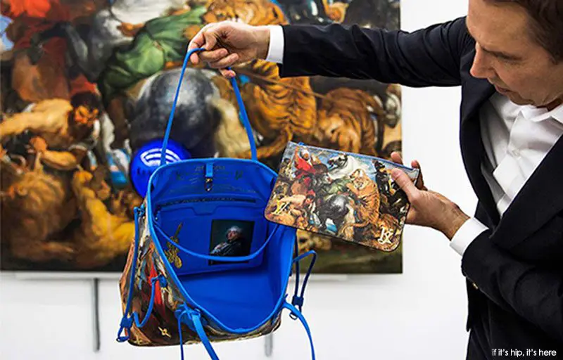 jeff koons with LV bag