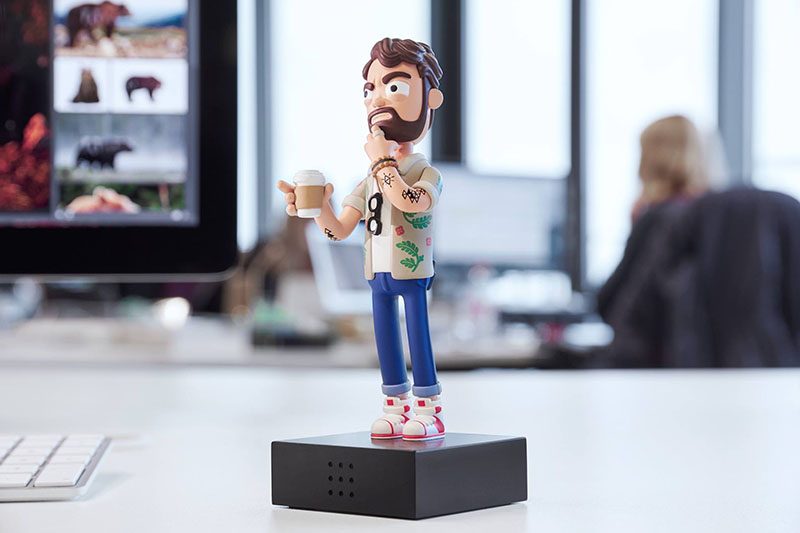 the hovering art director figure