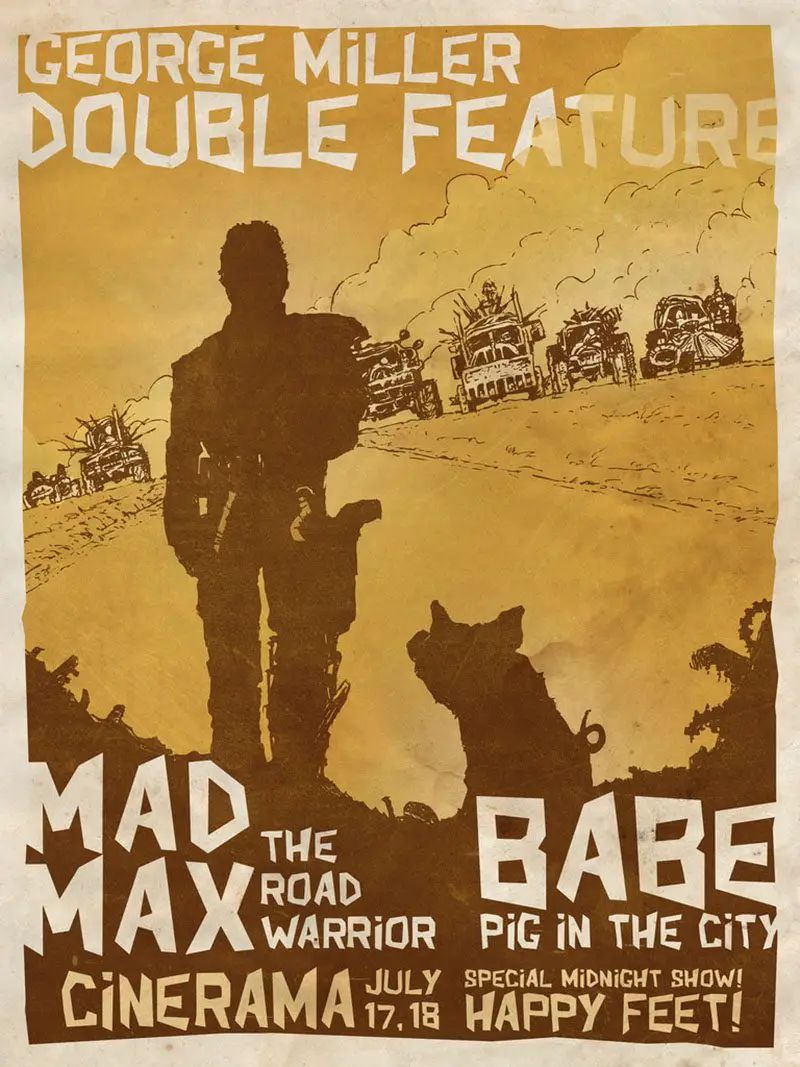 Mad Max Babe Double Feature Movie Posters