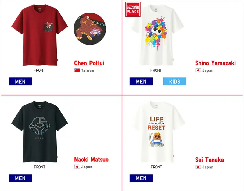 Nintendo T-shirt Design Competition Winners