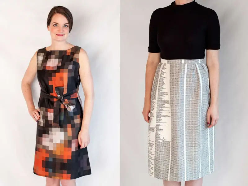 Still Life Pixel + Metadata Dress, Andrea Wallace