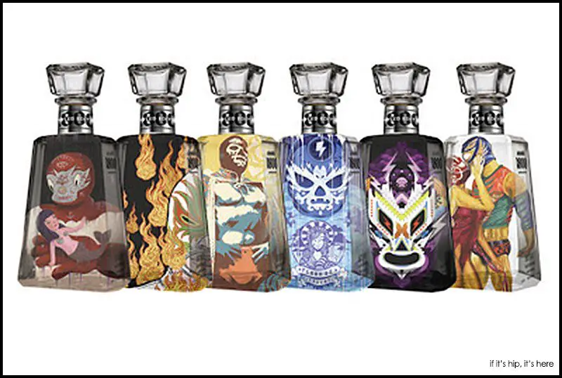 Artist designed bottles for 1800 Tequila