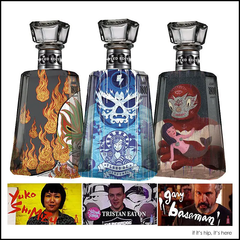 Artist bottle designs for 1800 Tequila