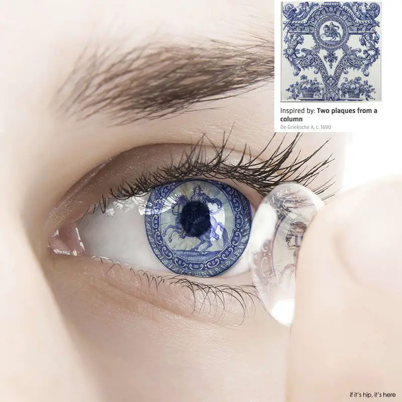 Delft Blue Eyes & Nails by Francine LeClercq & Ali Soltani