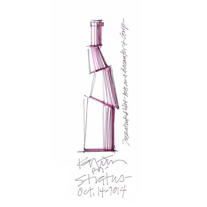 rashid sketch wine bottle