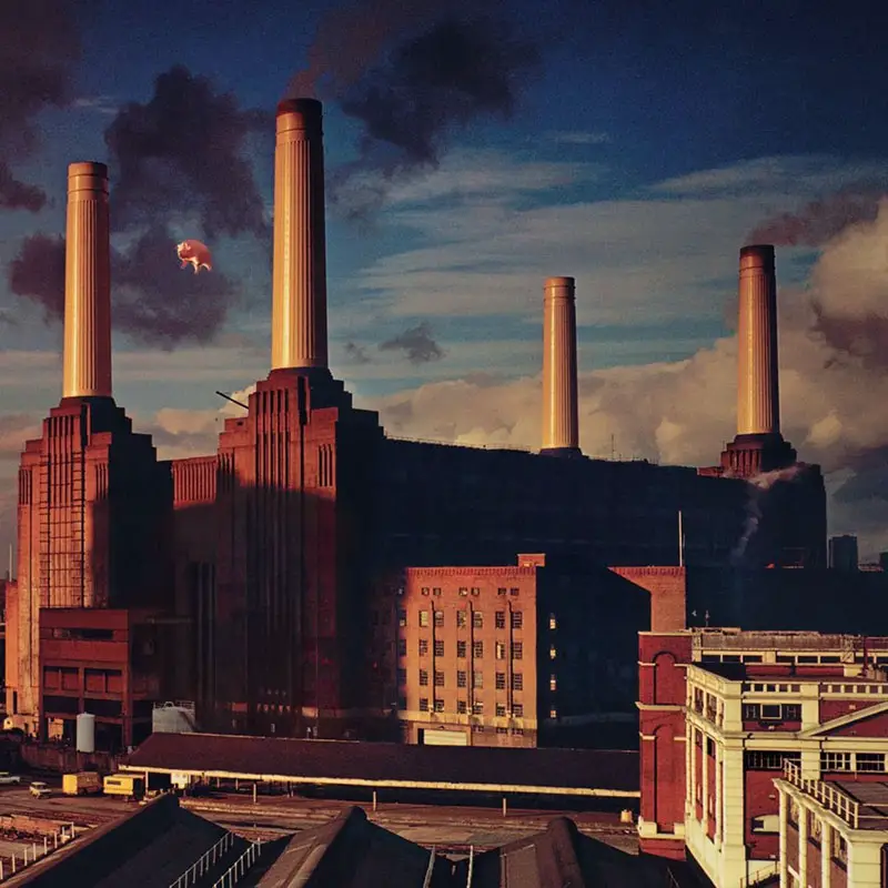 The cover of Pink Floyd's 1977 album, Animals.