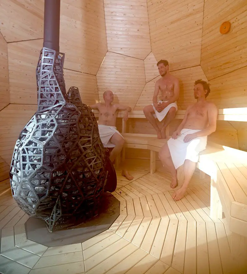 unique sauna interior