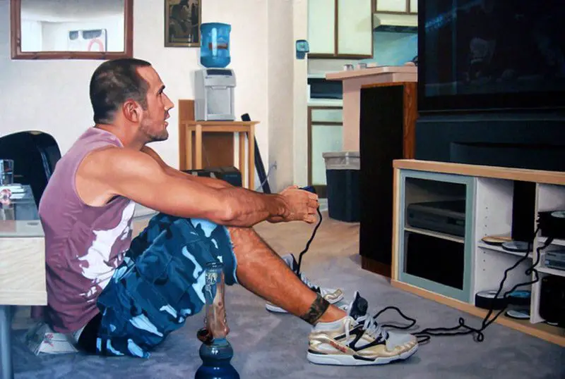 Day off #5, 2006, oil on canvas, 24" x 36"