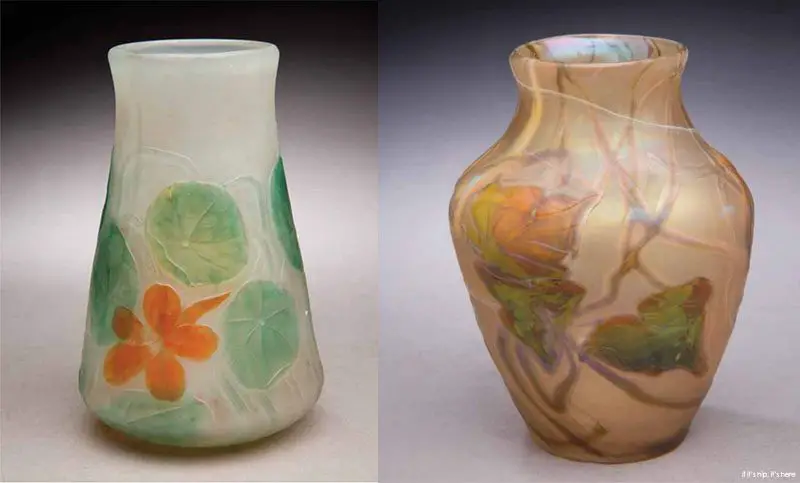 favrile glass vases