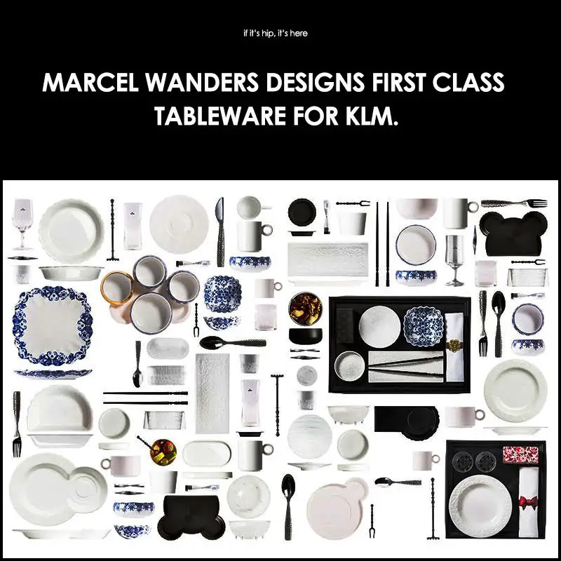 marcel wanders dining service for KLM