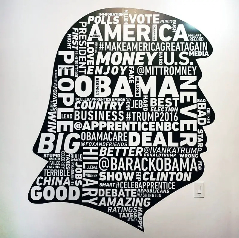 typographic trump poster