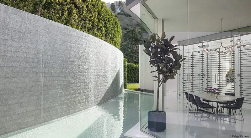 water feature luxury home