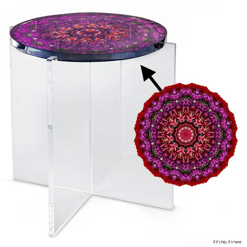 acrylic end tables