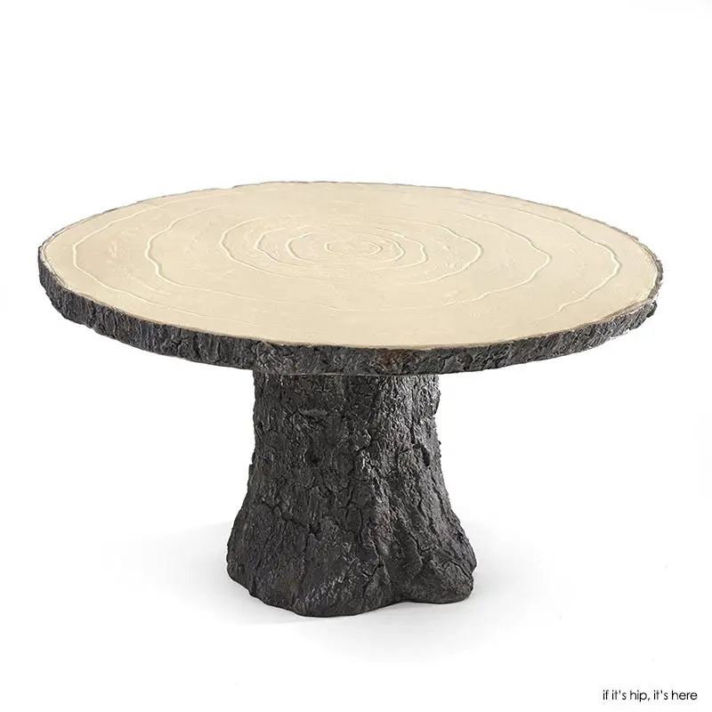 Hortense B. Hewitt Rustic Log Cake Stand