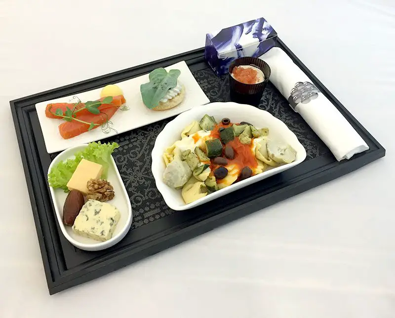 KLM business class meals