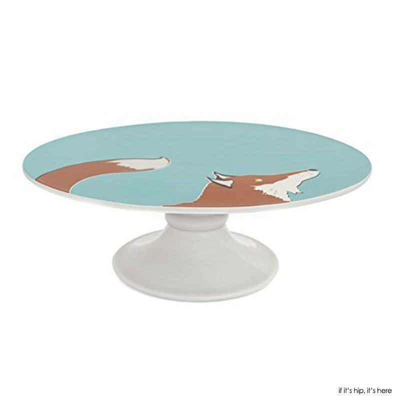 fox cake stand