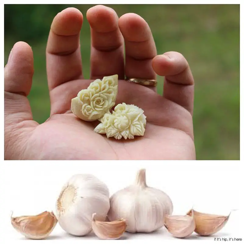 carved garlic cloves