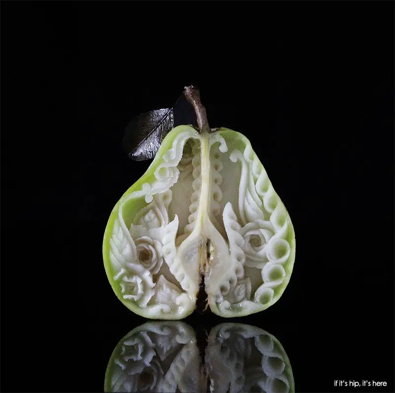 carved pear
