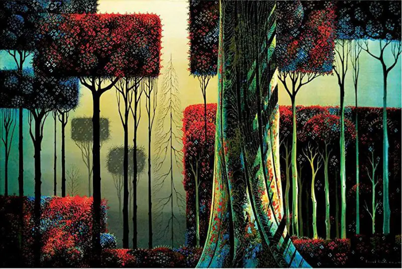 Eyvind Earle, Ancient Forest, 1989