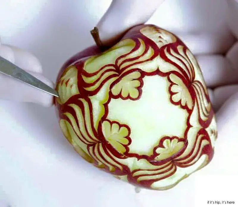 artfully peeled Apple