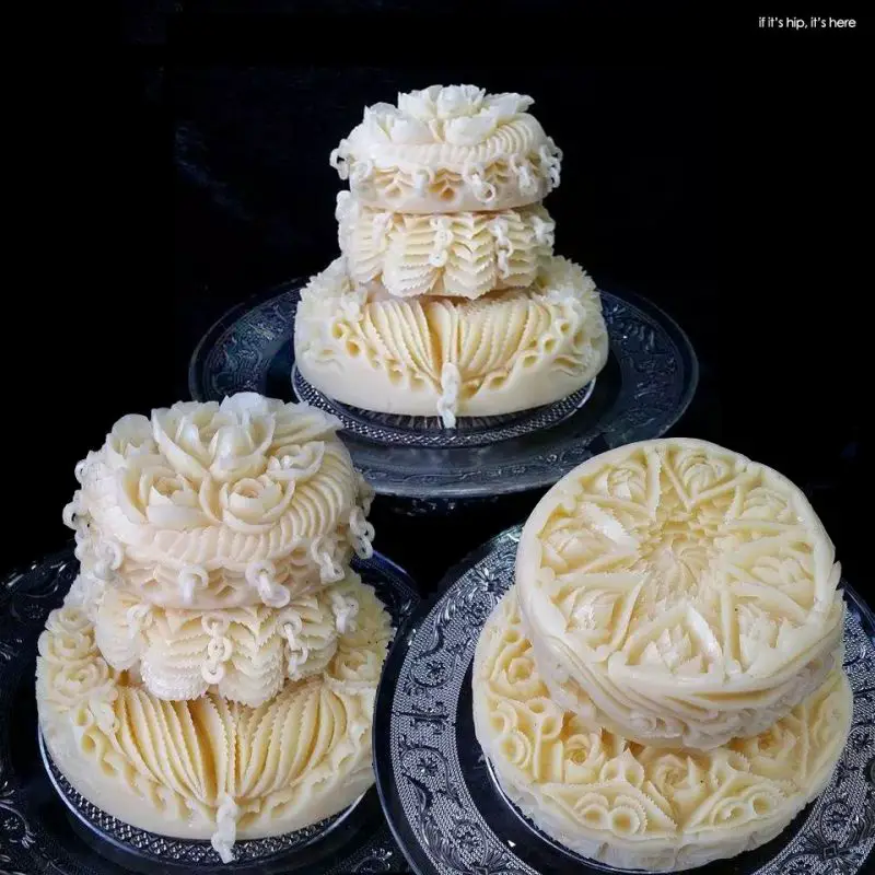 ornate cheese carvings