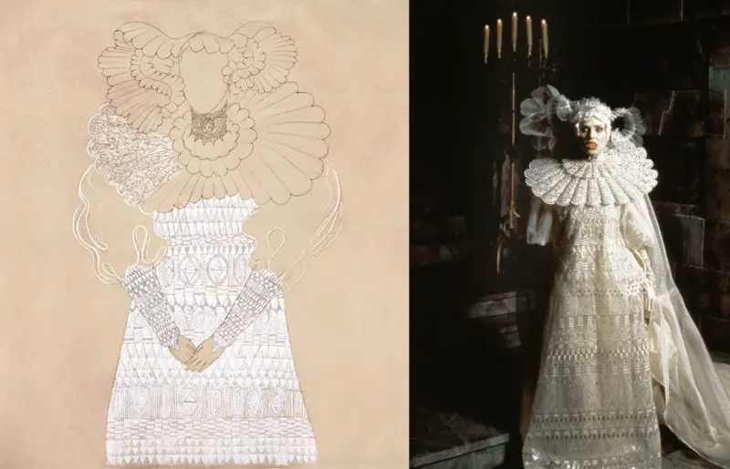 Eiko's wedding dress design for Brahm Stoker's Dracula