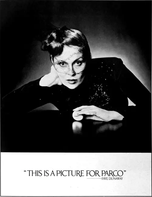Faye Dunaway for Parco, art directed by Eiko