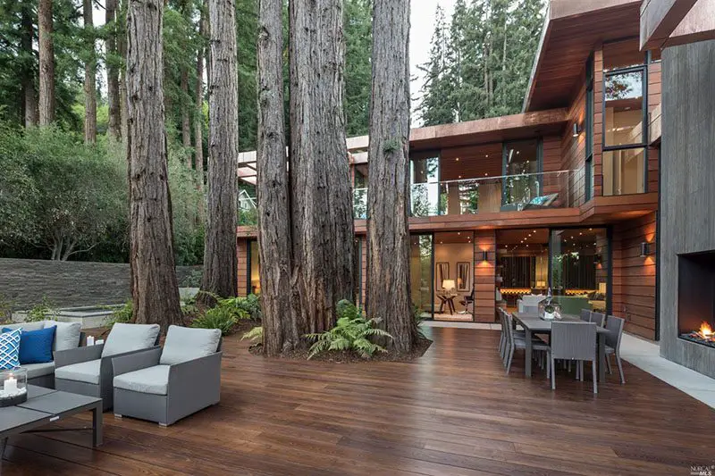 ross house among redwoods