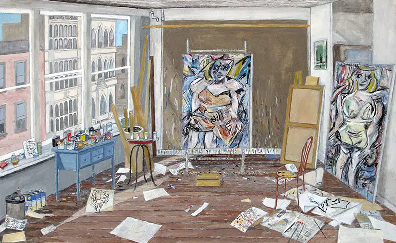 the work of Artist Damian Elwes de kooning