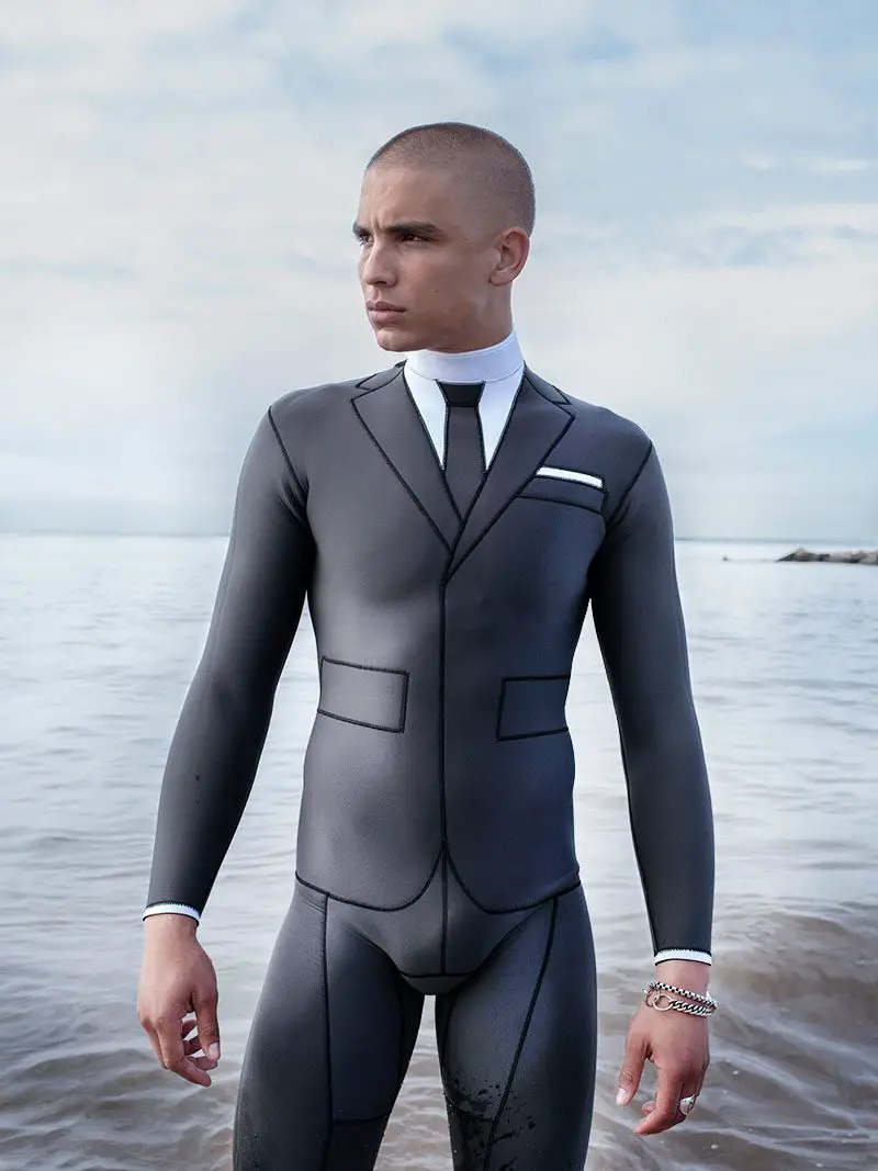 Thom-Browne-Trompe-LOeil wetsuit