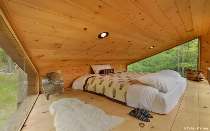 bedroom loft in treehouse