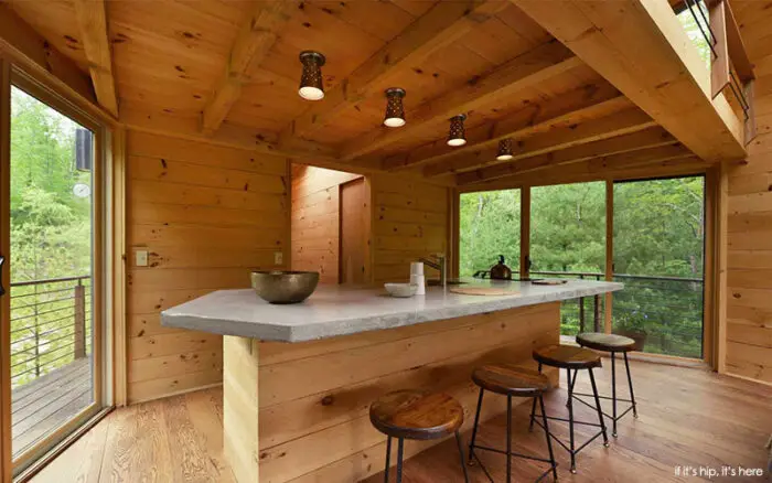 kitchen in Antony Gibbon Inhabit Treehouse