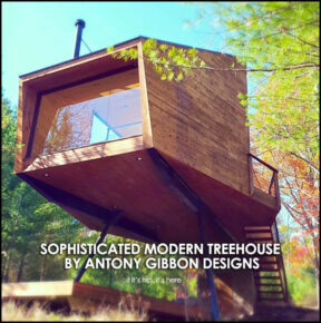 Sophisticated Modern Treehouse by Antony Gibbon