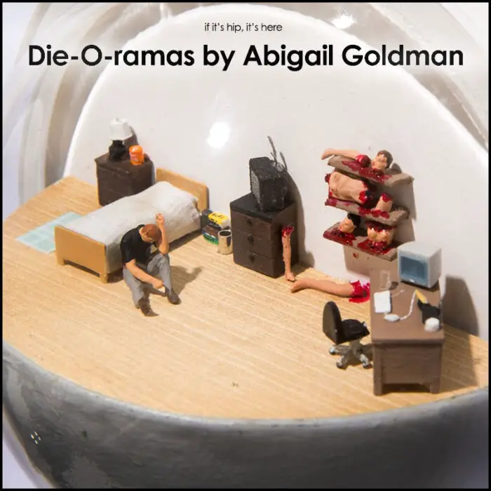 Read more about the article Macabre Miniature Narratives In Acrylic Bubbles