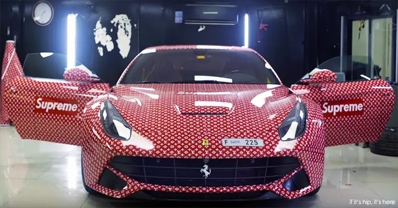 wrapped ferrari