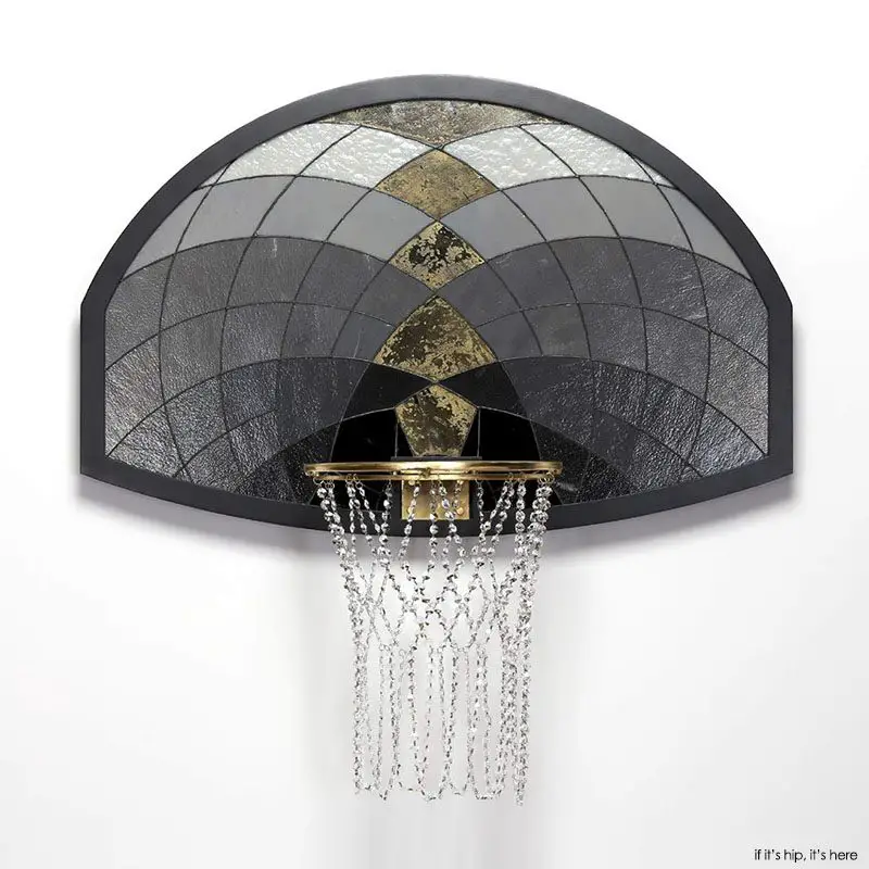 crystal basketball net and luxury backboard