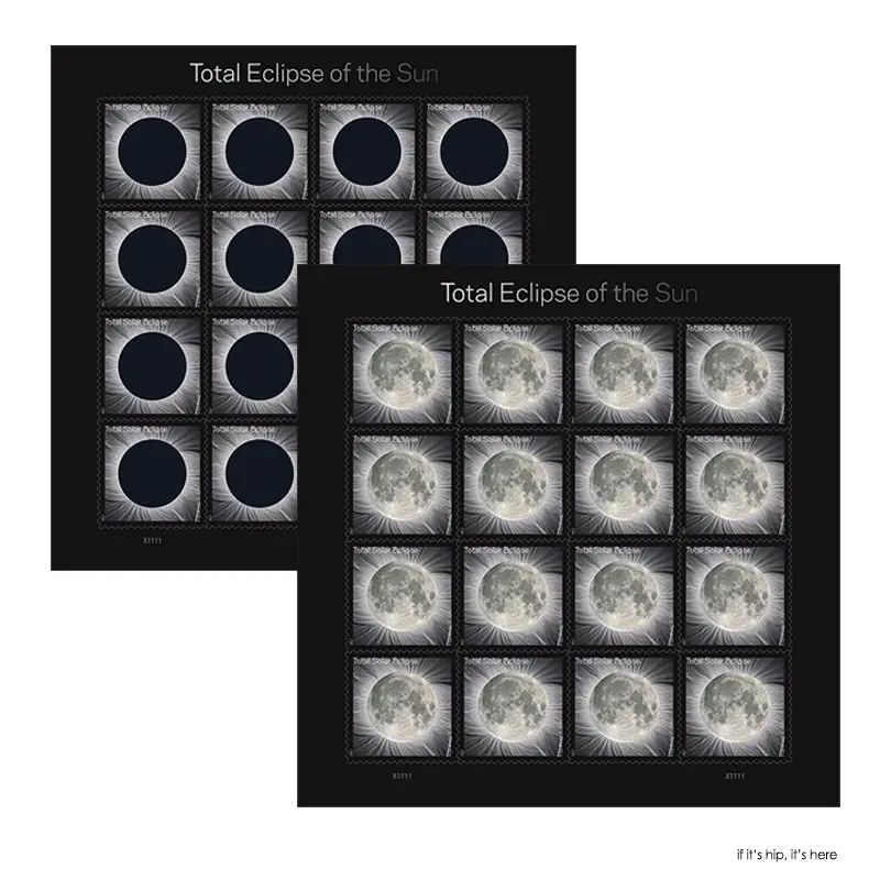 Solar Eclipse Postage Stamps