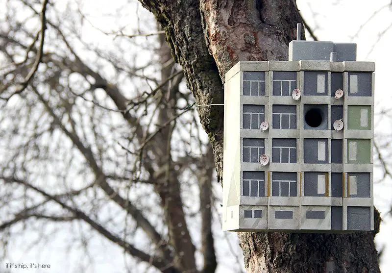 concrete bird houses