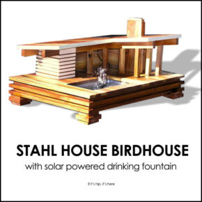 Amazing Bird House Based on Mid-Century Modern Stahl House