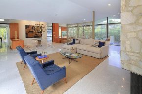 Restored Thornton Abell Mid-Century Modern Home Just Listed and Wow.