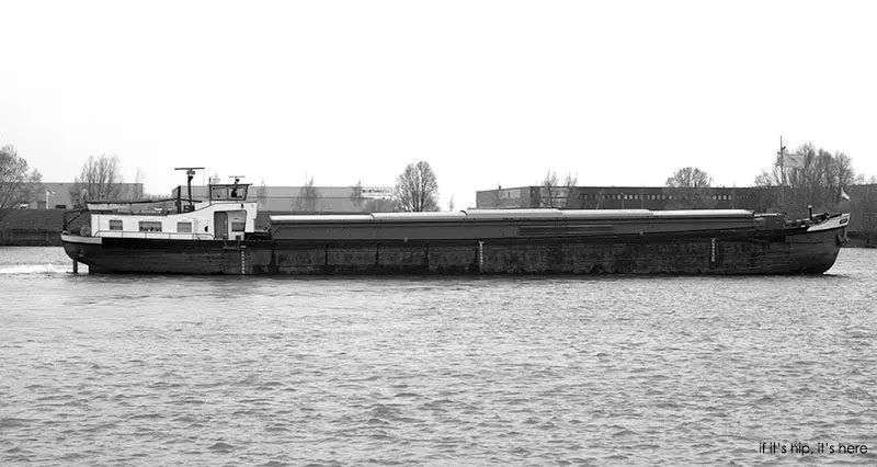 Old Cargo Ship Becomes Houseboat