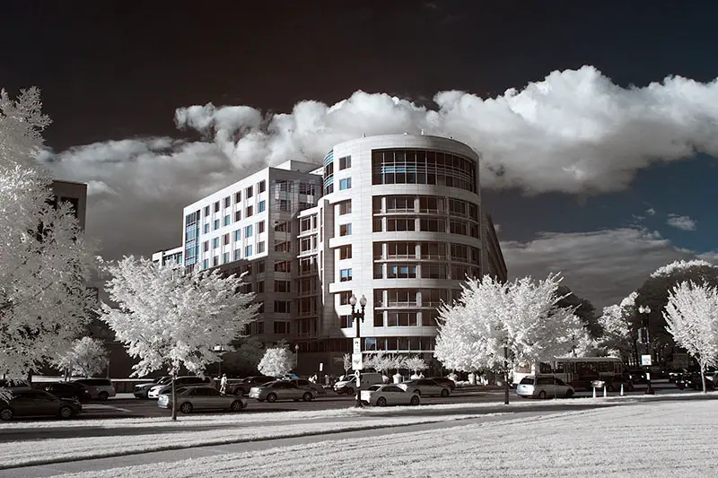 infrared photography of wash dc
