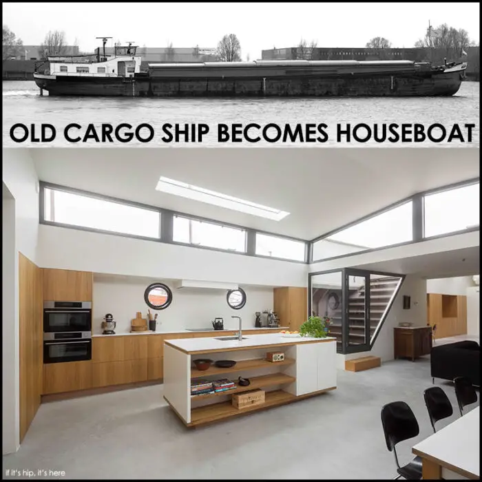 Read more about the article Old 1957 Cargo Ship Is Transformed Into A Houseboat