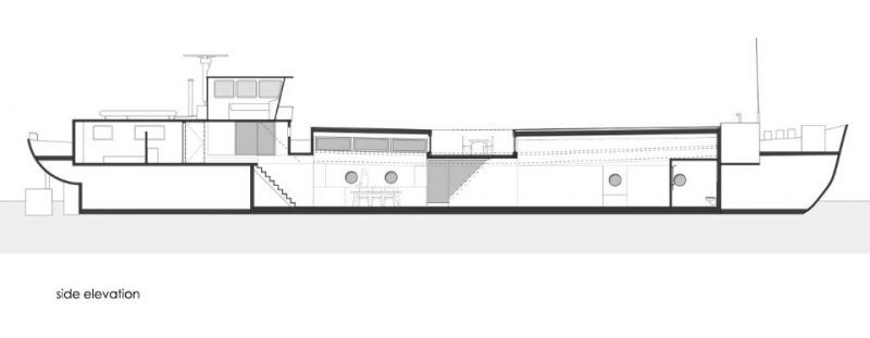 Old Cargo Ship Becomes Houseboat