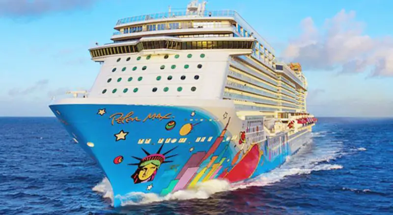 Peter Max's Hull of the Breakaway Cruise Ship