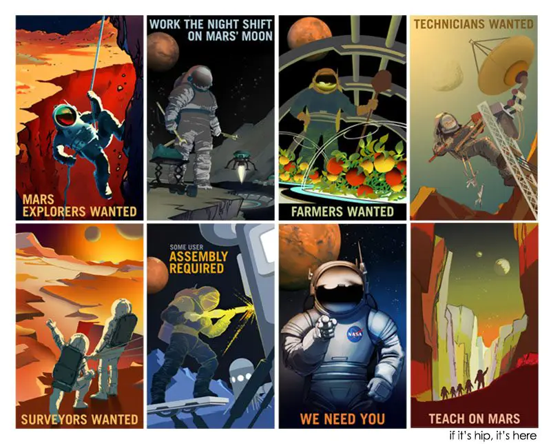 NASA Mars Recruitment Posters