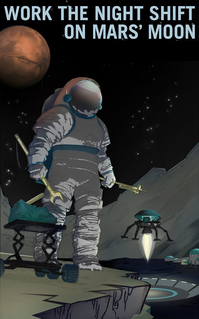 NASA illustrated posters