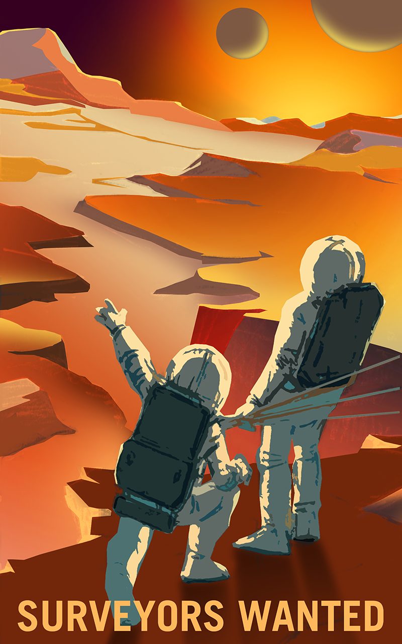 Mars recruitment posters for NASA