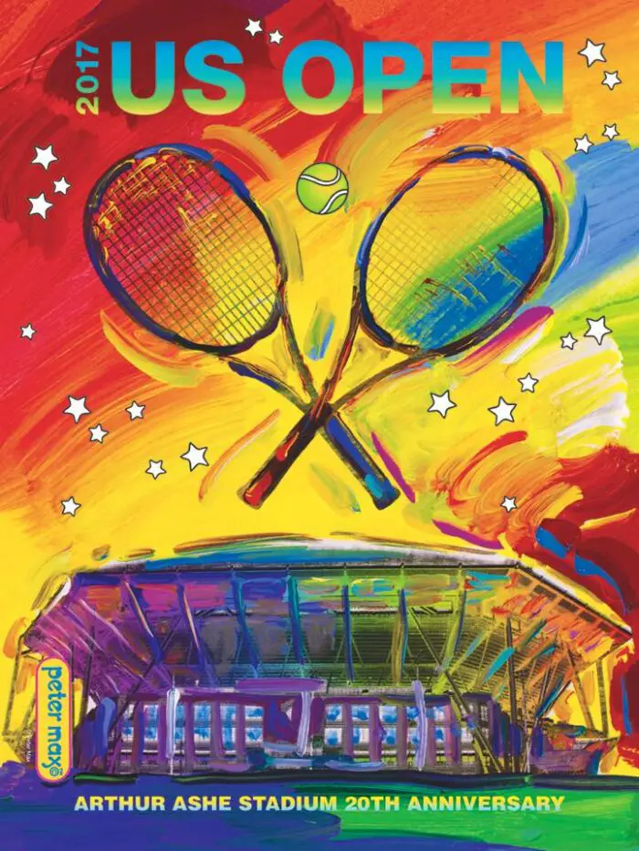 Peter Max poster for the US Open, 2017